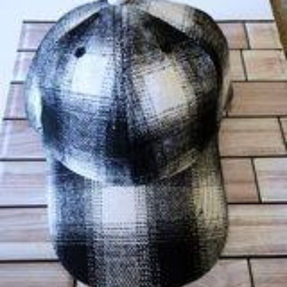 Plaid hat adjustable